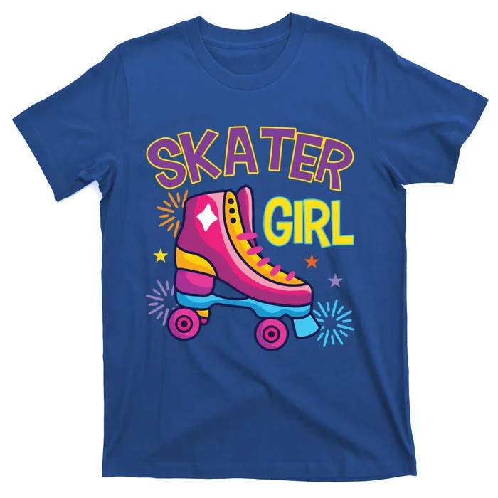 Skater Girl Graphic Roller Skates Inline Skating Skate Sport Cool Gift T-Shirt